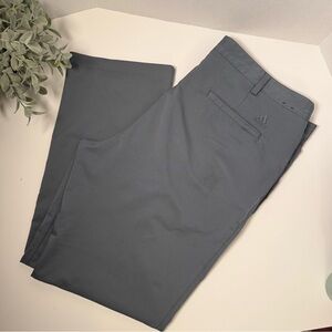 Adidas Men’s Golf Pants Slate Gray Size 40x30 Flat Front Straight Leg Activewear